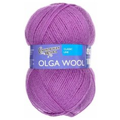 OlgaWool (ОльгаЧШ) пряжа Россия МШФ цвет: орхидея 0139 95% шерсть 5% акрил 1х100г 392м