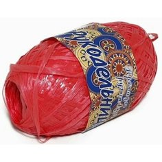 Пряжа Пехорка Рукодельница мочалка пунш (50), 100%полипропилен, 200м, 50г, 1шт