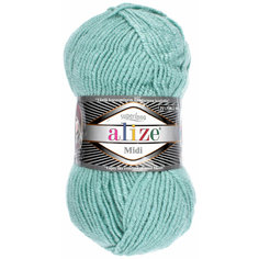 Пряжа Alize Superlana Midi мята (463), 25%шерсть/75%акрил, 170м, 100г, 1шт