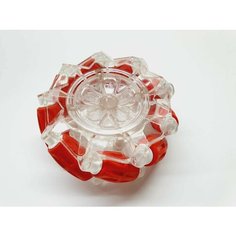Колесо диаметр 82 mm, ширина 40 mm красное, запчасти машинка перевертыш Hyper Leopard king, Skidding, Double, Леопард Кинг, Хайпер, р/у Good Shop