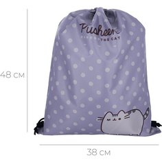 Мешок для обуви Pusheen PUKB-UT3-883W, размер 48 x 38 x 1 см, для девочек