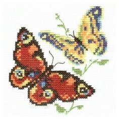 Алиса Набор для вышивания Бабочки-красавицы 10 х 11 см (0-50)