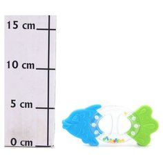 Прорезыватель-погремушка Stellar Рыбка разноцветный Стеллар