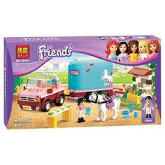 Конструктор Lari (Bela) Friends 10161 Эмма и трейлер для её лошадки, 217 дет.