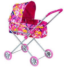Коляска-люлька Buggy Boom Mixy (8013) розовый/сердца