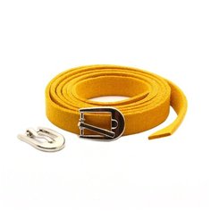 Ремешок горч. из иск.замши 0,9см*0,8м. + пряжка мини С3271 сер. упак/2 шт АЙРИС пресс