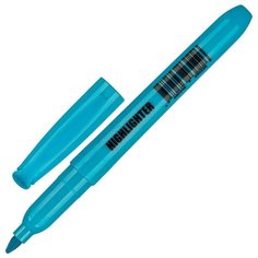 Маркер Выделитель текста No Name, голубой, 1-3,9мм 15 шт. Noname