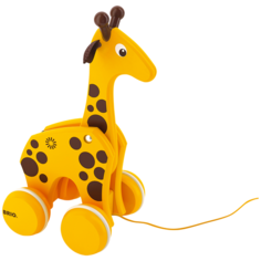 Каталка-игрушка Brio Pull-along Giraffe (30200), желтый/коричневый