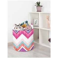 Корзина для игрушек JoyArty "Классические зигзаги" 35x35 см