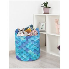 Корзина для игрушек JoyArty "Мелкие чешуйки" 35x35 см