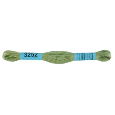Мулине Gamma нитки для вышивания 3173-6115 8 м, 24 шт. 3252 св.св.зеленый 24 шт. 1 шт.