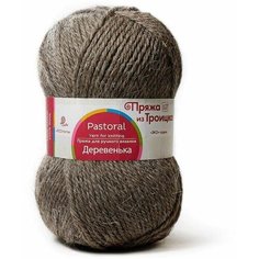 Пряжа для вязания из Троицка Деревенька 100гр. 170м. (100% шерсть) (371 натуральный серый), 10 мотков Троицкая камвольная фабрика