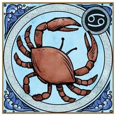 Алмазная мозаика Рак 30x30 см. Milato