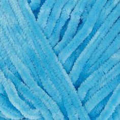 Пряжа YarnArt - Velour, 100% микрополиэстер, 170м/100гр, №4-5, цвет ярко-голубой, 1 шт.