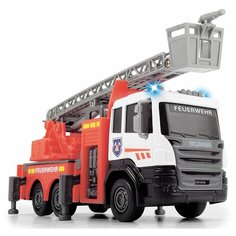 Пожарная машинка автолестница SCANIA die-cast 17 см свет звук Dickie Toys 3712016-2