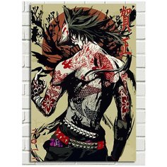 Картина по номерам Японские картины Якудза Мафия татуировки - 6619 В 60x40