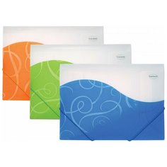 Папка на резинках пластиковая, с тремя клапанами, 0,45 мм, А4 Centrum