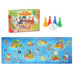 Настольная игра "Остров сокровищ" в коробке Гелий