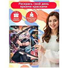 Картина по номерам Аниме Клинок рассекающий демонов Узуй - 7331 В 30x40