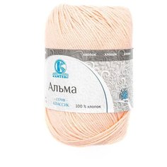 Пряжа для вязания Камтекс Альма, 50г, 170м (100% хлопок) (037 персик), 5 мотков