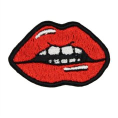 Нашивка, патч, шеврон "Губы" 60x40mm PTC098 22 ПИНГВИНА