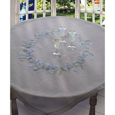 Bluebell Tablecloth (Скатерть "Колокольчики") #02330 Anchor Набор для вышивания 91 x 91 см Гладь