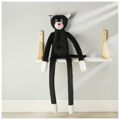 Мягкая игрушка кот чёрный/Длинный кот 90см/Кот обнимашка антистресс Сима ленд