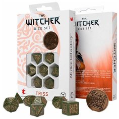 Набор кубиков для настольных ролевых игр (Dungeons and Dragons, DnD, D&D, Pathfinder) - Witcher Dice Set. Triss. The Fourteenth of the Hill Q Workshop