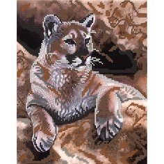 Вышивка бисером картины Тигр 19*24см Светлица