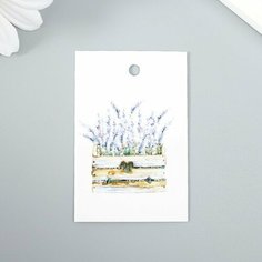 Бирка "Цветы в ящике" 4х6 см Dreammart