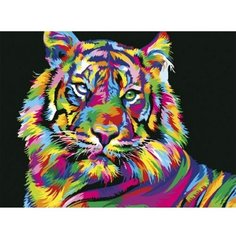 Картина по номерам Радужный тигр 40х50 см Hobby Home