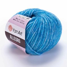 Пряжа YARNART Allegro (YarnArt), голубой - 708, 13% шерсть, 41% полиамид, 46% акрил, 10 мотков, 50 г, 145 м.