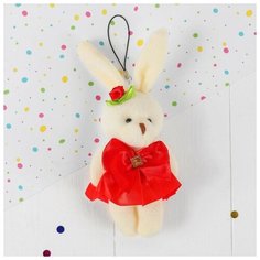 Подвеска «Зайка юбка с бантом», цвета микс Noname