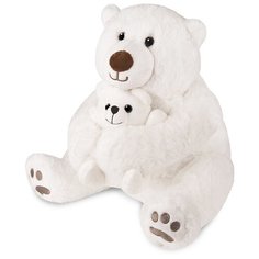 Мягкая игрушка "Медведь белый с медвежонком", 30 см Maxitoys
