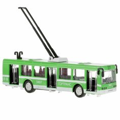 Троллейбус Технопарк Гортранс, зеленый, инерционный SВ-16-65-GN-WВ