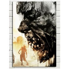 Картина по номерам Игра Dying light (зомби, орда, хоррор, апокалипсис) - 8957 В 60x40