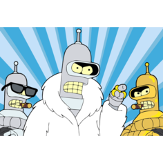 Картина по номерам Бендер в шубе на стену Палитра забав