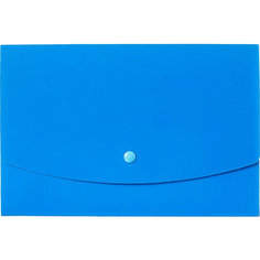 Папка Папка короб Attache А5 на кнопке, синяя, 4 шт.