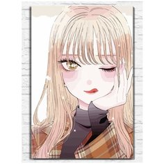 Картина по номерам на холсте аниме любовь с иголочки (Марин Китагава, Kitagawa) - 9313 В 60x40