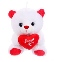 Мягкая игрушка «Я тебя люблю», мишка с сердечком, сердца, 17 см Milo Toys