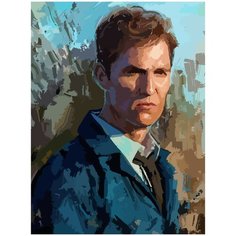 Картина по номерам на холсте настоящий детектив - 640 30X40