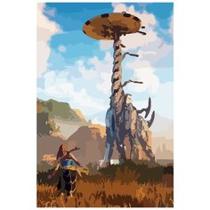 Картина по номерам на холсте игра Horizon zero dawn 2 5354 40x60