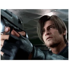 Картина по номерам на холсте Сериал обитель зла бесконечная тьма 5352 40x30