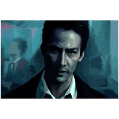 Картина по номерам на холсте джон константин киану ривз - 1454