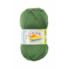 Пряжа ALPINA "MISTY" 70% хлопок, 30% шерсть 10 шт. х50г 105м №06 зелёный