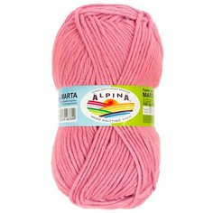 Пряжа ALPINA "MARTA" 100% тактифил 5 шт.х100г 120м №019 розовый