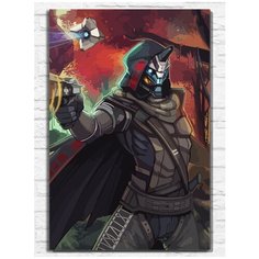 Картина по номерам на холсте Игра Desinty (PS 5, PS 4, PS 3, Xbox 360, Xbox ONE, PC, ios) - 9409 В 60x40