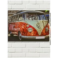 Картина по номерам автомобили (авто, хиппи-кар, Т1) - 7815 Г 30x40