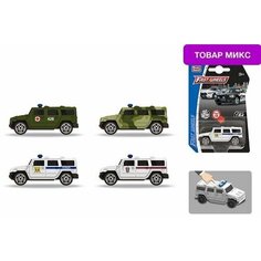 Металлическая машинка Play Smart 1:64 "Экстренные службы" 6705, свет и звук / Микс