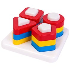 Сортер-пирамидка Формы и цвета Рыжий кот